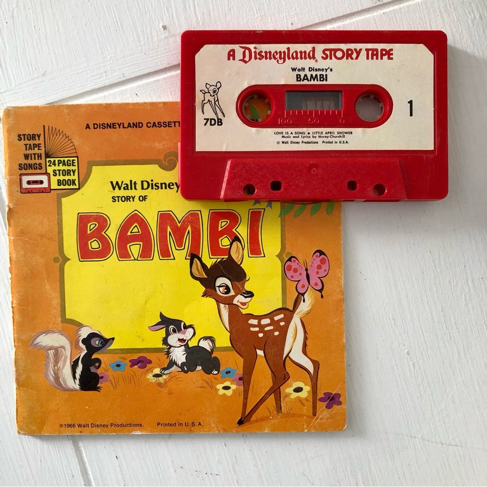Disney Bambi Story Tape and Book Set